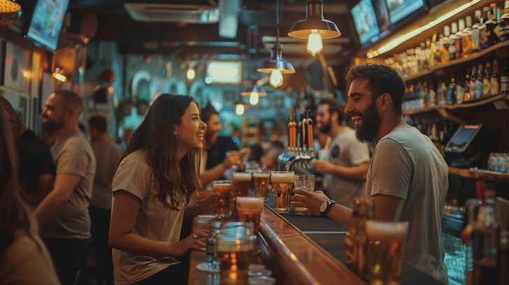 Suasana Hangat dan Tawa di Bar Lokal